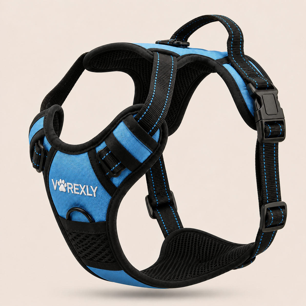 Harnais Anti-Traction VOREXLY™ — sangles rembourrées et bandes réfléchissantes